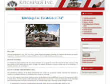 Tablet Screenshot of kitchings.co.za